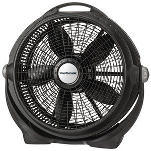 Lasko 20" Wind Machine Air Circulator Floor Fan with 3 Speeds, A20302, Black, 25